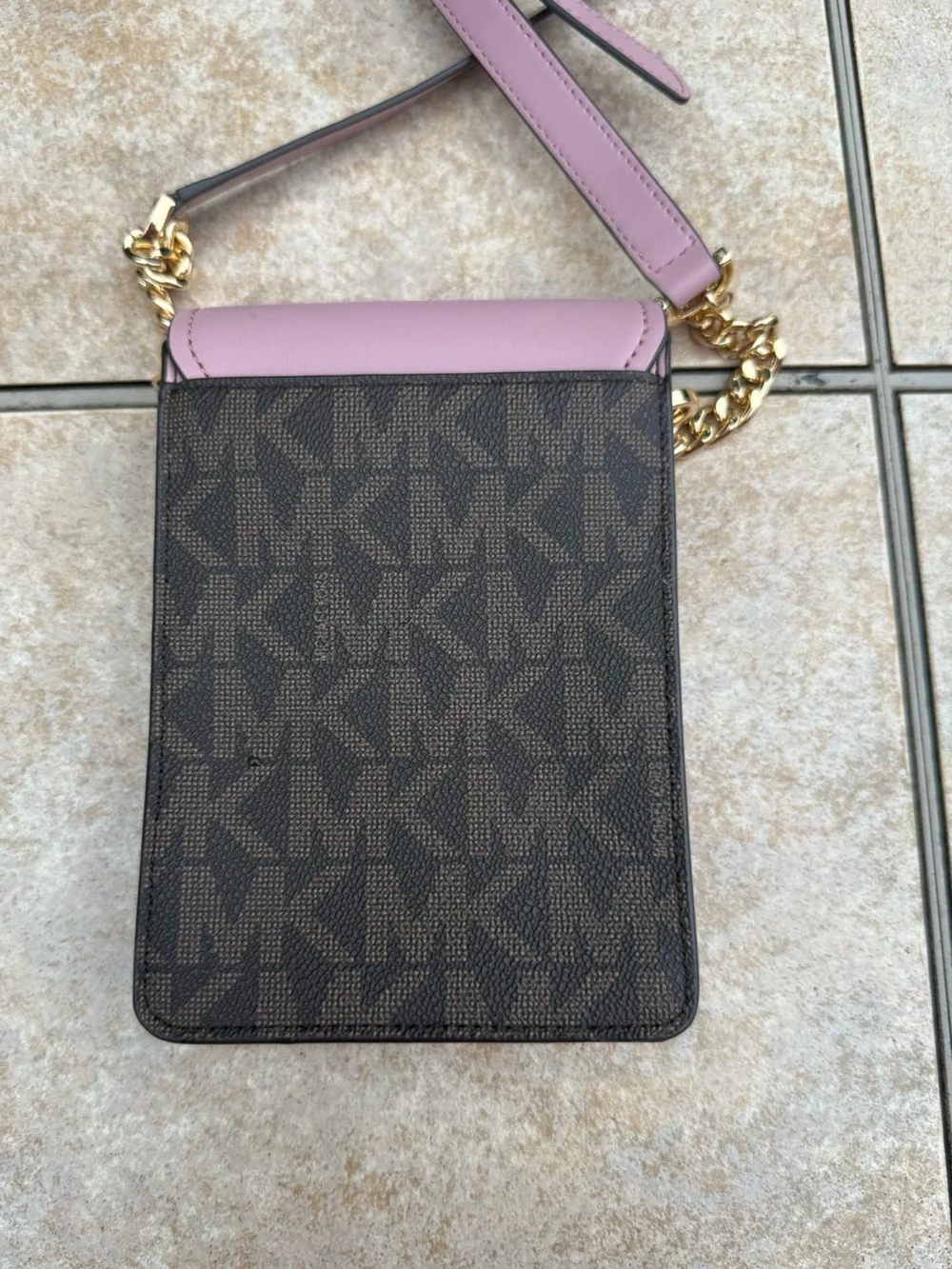 Michael Kors Jet Set Charm Small Signature Logo Smartphone Crossbody Bag